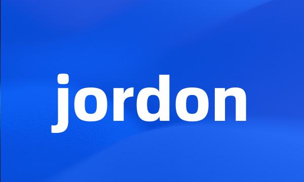 jordon