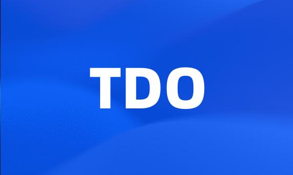 TDO