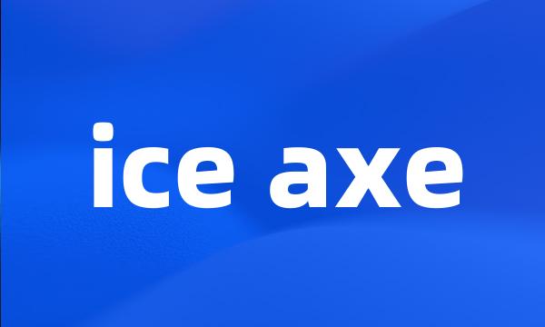 ice axe