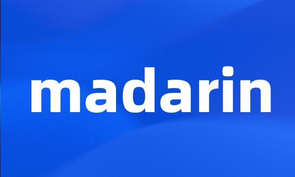 madarin