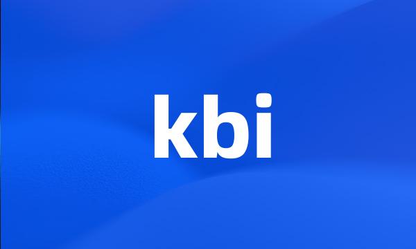 kbi