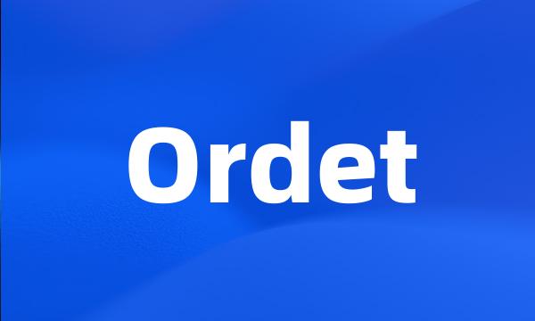 Ordet