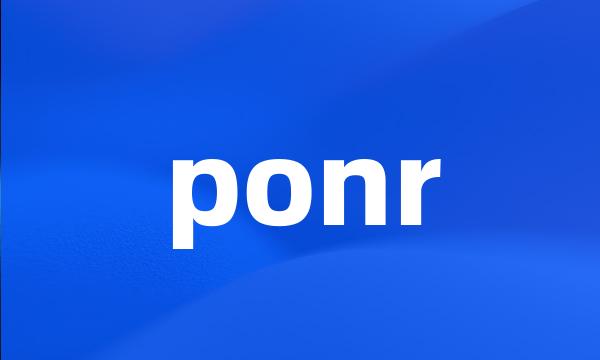 ponr