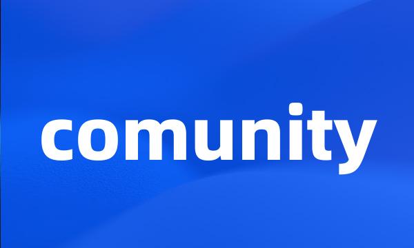 comunity