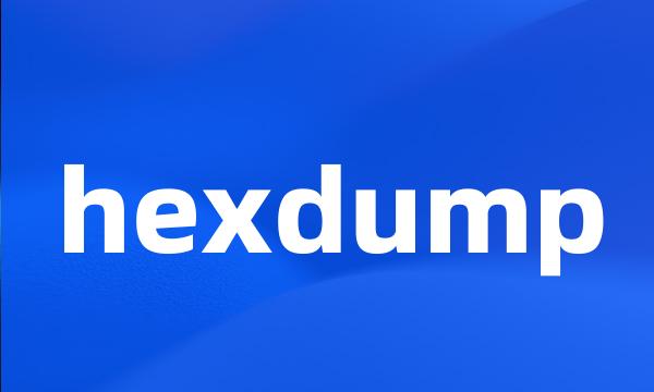 hexdump