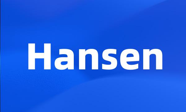 Hansen