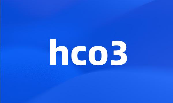 hco3