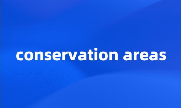 conservation areas