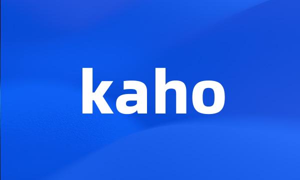 kaho