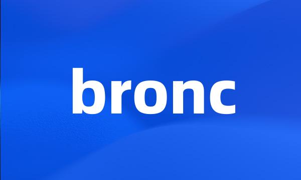 bronc