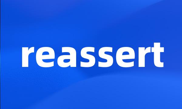 reassert