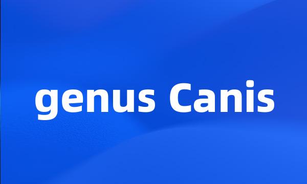 genus Canis