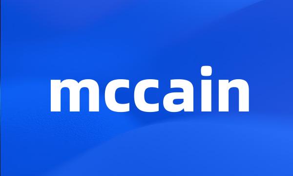 mccain