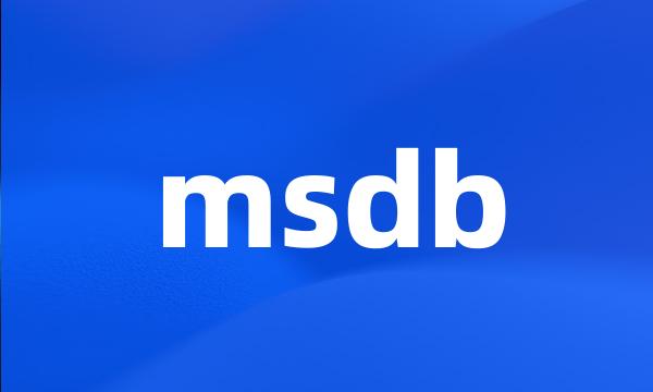 msdb