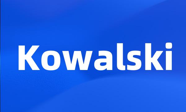 Kowalski