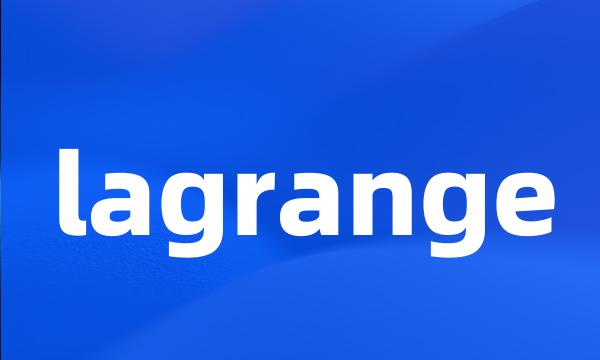 lagrange