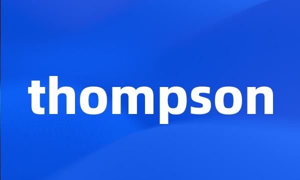 thompson