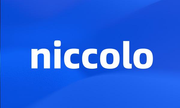 niccolo