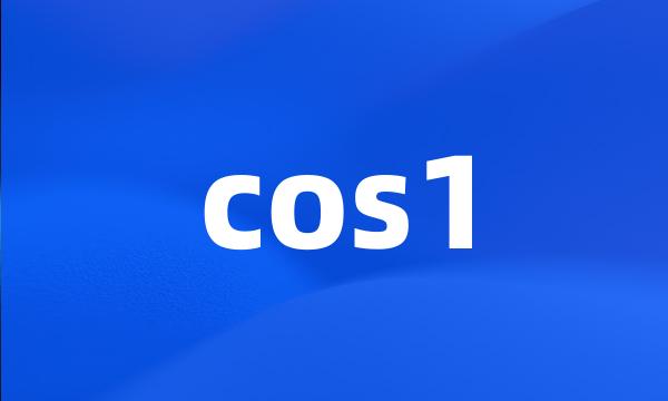 cos1