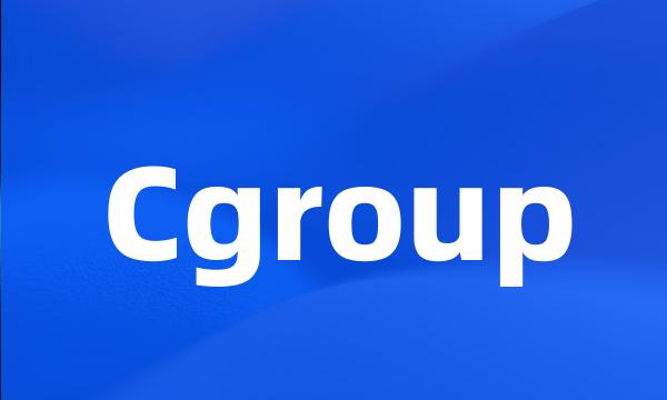 Cgroup