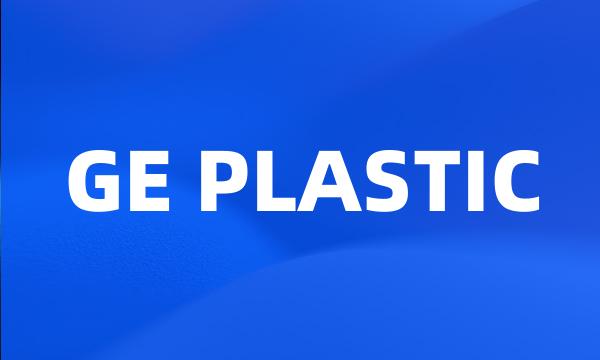 GE PLASTIC