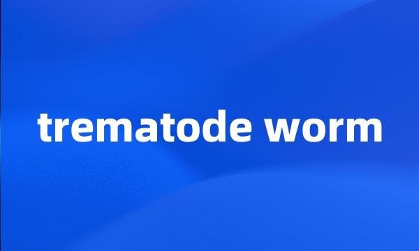 trematode worm