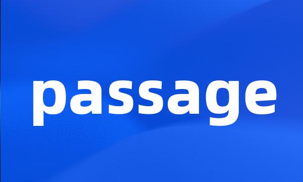 passage