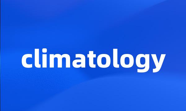 climatology