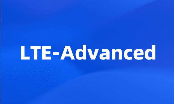 LTE-Advanced