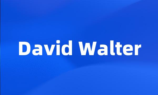 David Walter