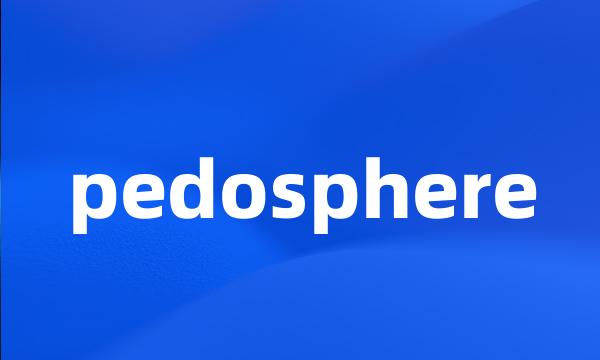 pedosphere