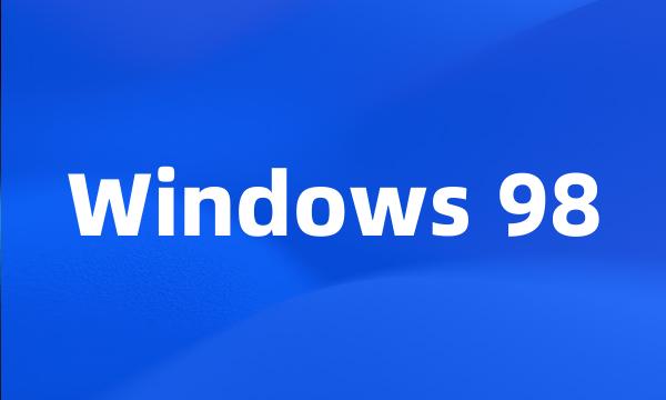 Windows 98