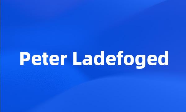 Peter Ladefoged