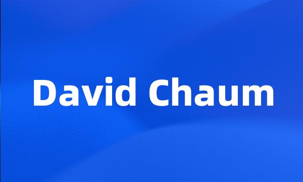 David Chaum