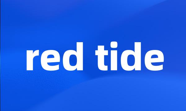 red tide