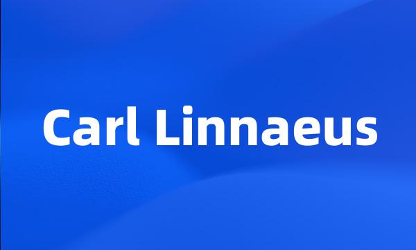 Carl Linnaeus