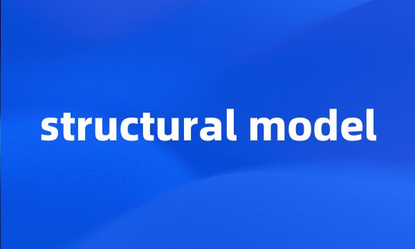 structural model