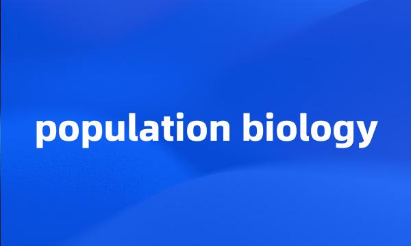 population biology