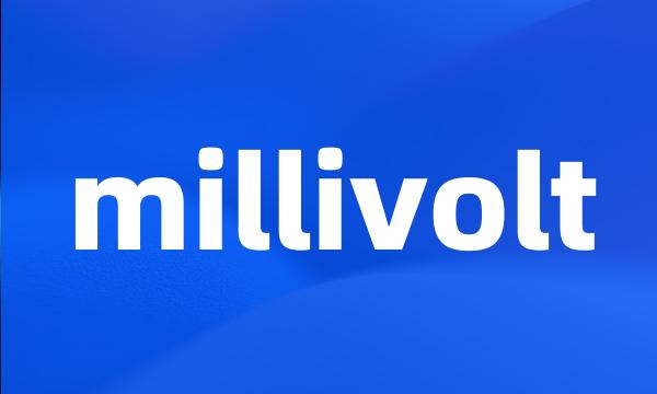 millivolt