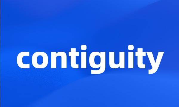 contiguity