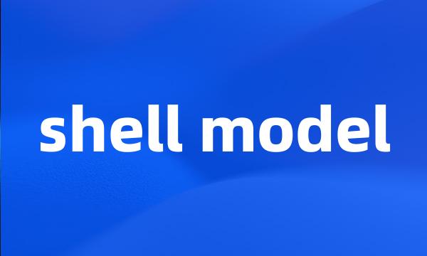 shell model