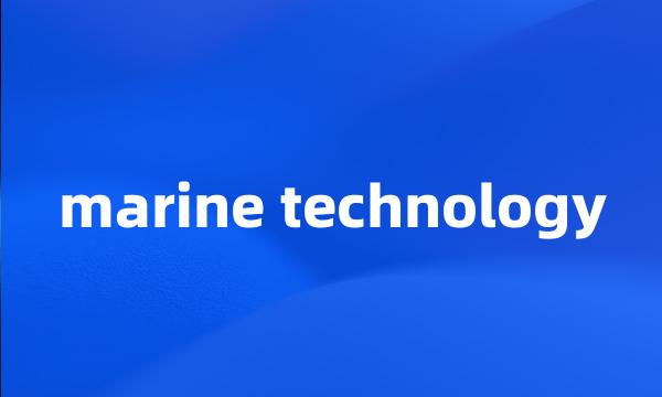 marine technology