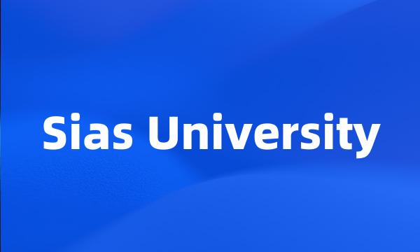 Sias University