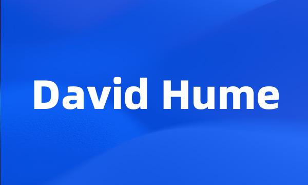 David Hume