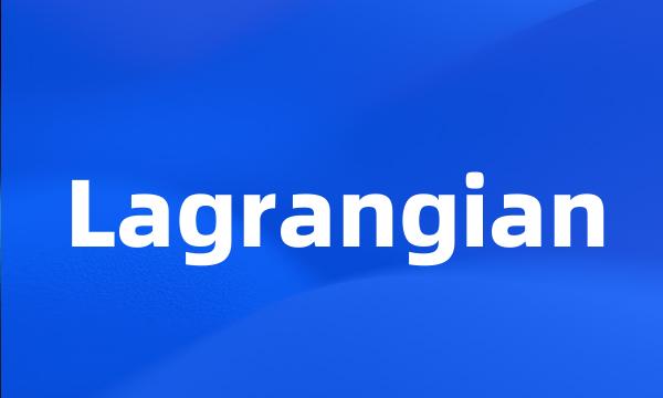 Lagrangian