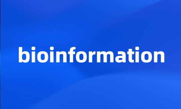 bioinformation