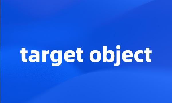 target object