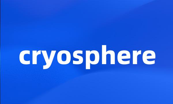 cryosphere