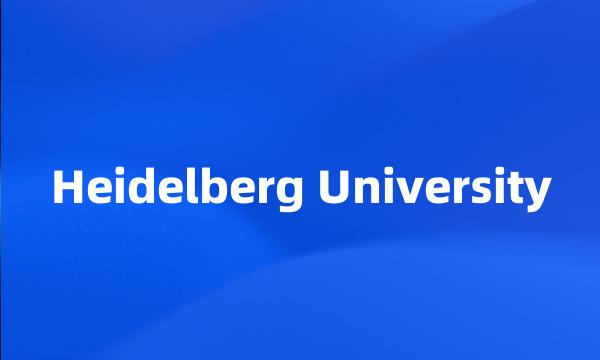 Heidelberg University