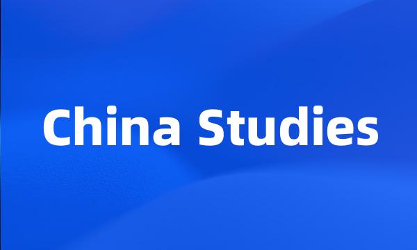 China Studies